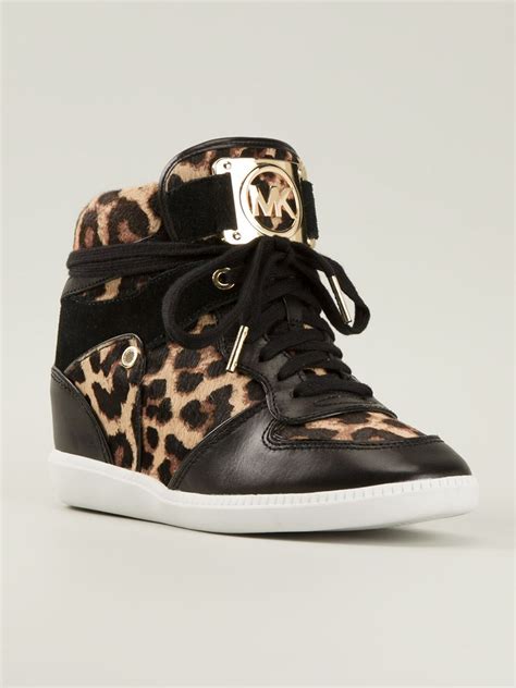 michael kors leopard sneakers|michael kors leopard flats.